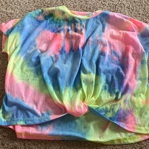 Colourful tie-dye T-shirt